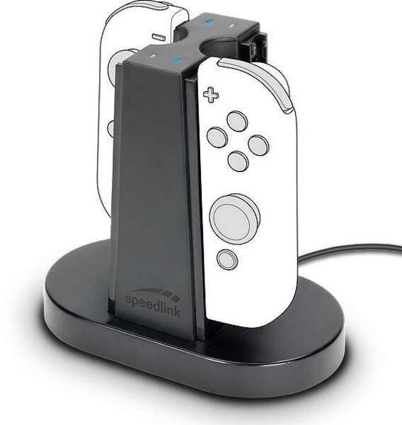 Dokovací stanice Speed Link Quad pro Nintendo Switch Joycon černý

