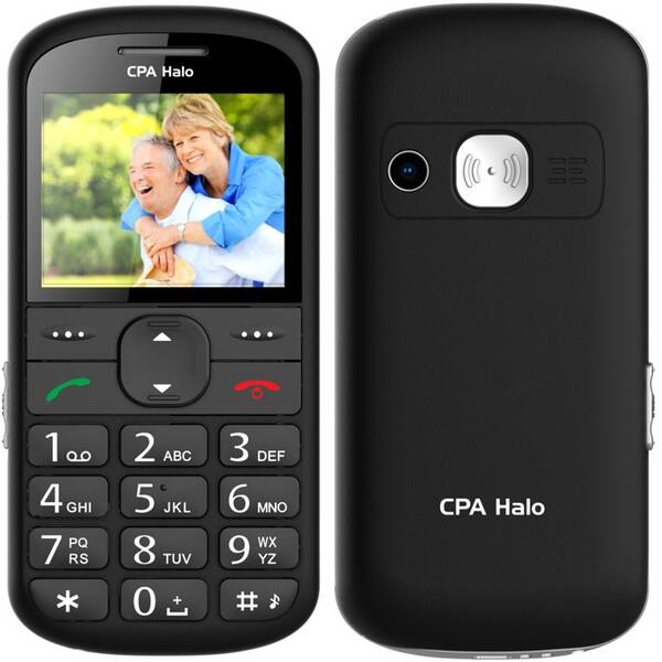 Mobilní telefon CPA Halo 21 Senior s nabíjecím stojánkem černý

