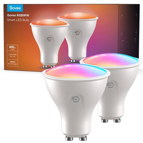 Chytrá žárovka Govee GU10, RGBWW, 4,8W-50W, 400lm Long Life (2 ks) 

