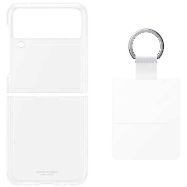 Kryt na mobil Samsung Clear Cover s držákem Galaxy Z Flip3 průhledný

