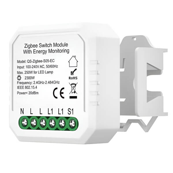 Modul IMMAX NEO SMART kontroler s měřením spotřeby V6 1-tlačítkový Zigbee 3.0, TUYA 

