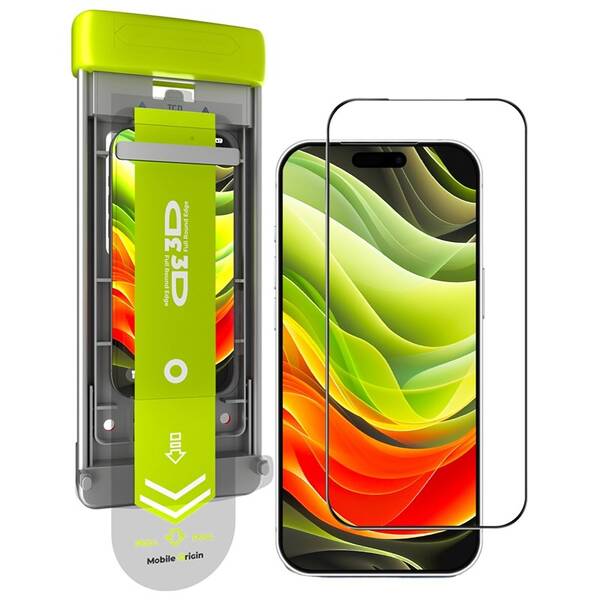 Tvrzené sklo Mobile Origin Screen Guard 3D AR s aplikátorem PRO na Apple iPhone 16 Pro Max průhledné

