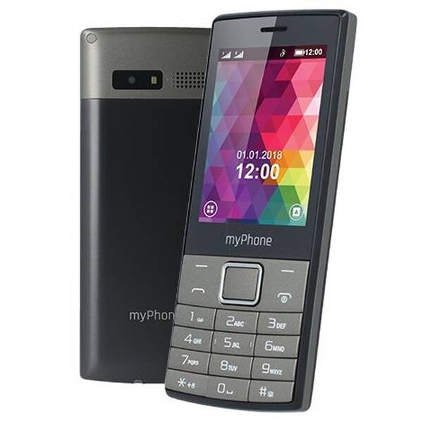Mobilní telefon myPhone 7300 Dual SIM černý/stříbrný

