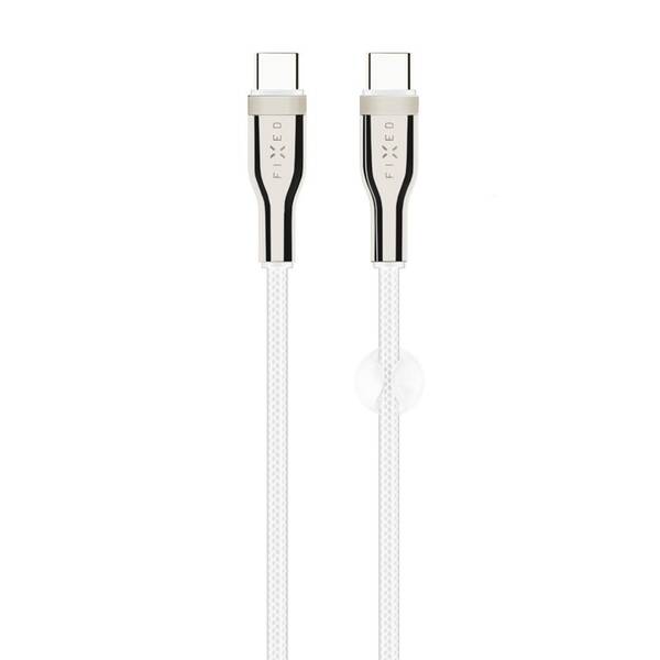 Kabel FIXED USB-C/USB-C s podporou PD, 100W, 0,5m bílý

