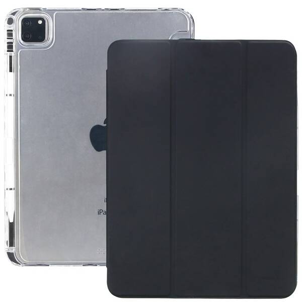 Pouzdro na tablet flipové Mobile Origin Easy Tablet Case na Apple iPad Pro 11"(M5 2025/M4 2024) černé/průhledné

