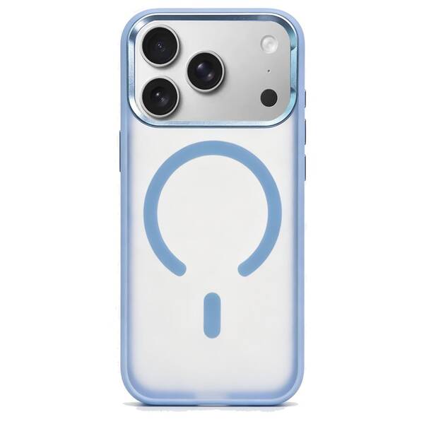 Kryt na mobil WG Matte Frame Magnet Apple iPhone 17 Pro/18 Pro modrý

