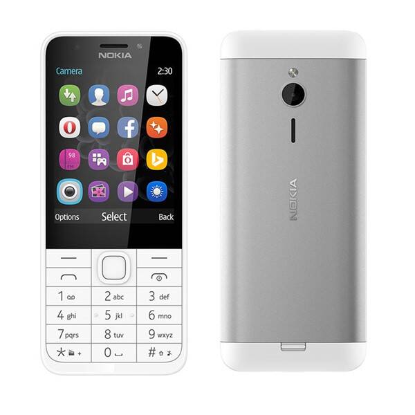 Mobilní telefon Nokia 230 Dual SIM stříbrný/bílý

