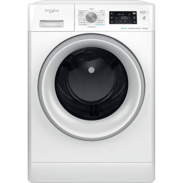 Pračka se sušičkou Whirlpool FFWDB 864369 SV EE bílá

