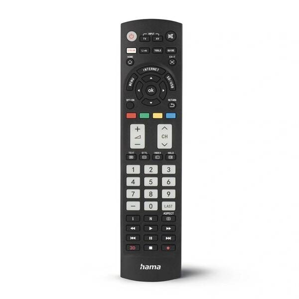 Dálkový ovladač Hama pro TV Panasonic 1:1 černý

