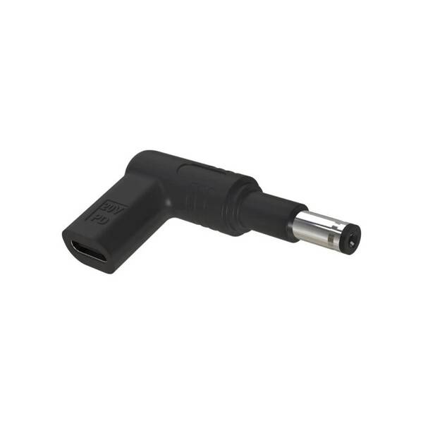 Adaptér WG Type-C (female) - DC/20V 4,8x1,7/Compaq, Asus, Acer, HP, Delta černý

