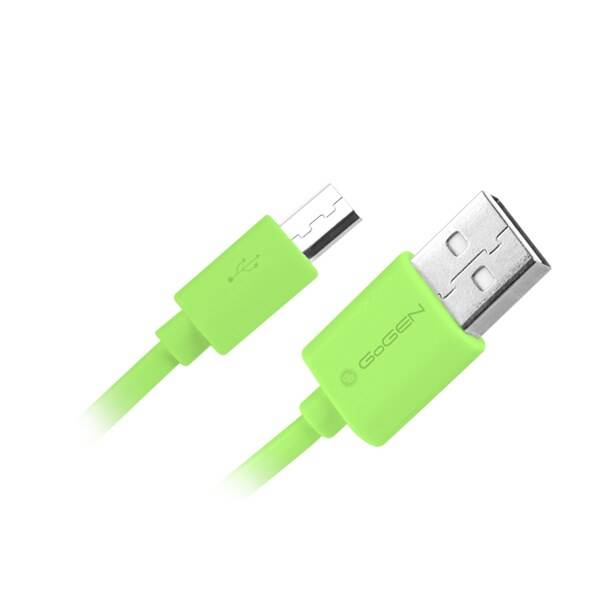 Kabel GoGEN USB/micro USB, 0,9m zelený


