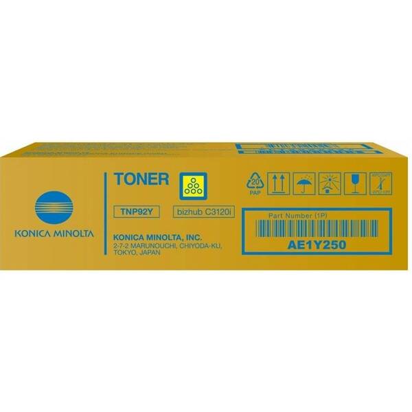 Toner Konica Minolta AE1Y250, TNP-92Y, 4000str. žlutý


