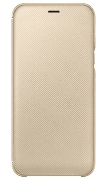 Pouzdro na mobil flipové Samsung Wallet Cover na Galaxy A6 zlaté

