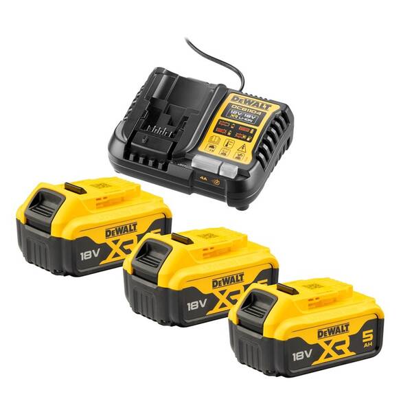 Set baterie a nabíječky Dewalt XR DCB1104P3 


