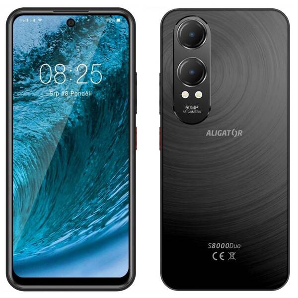 Mobilní telefon Aligator S8000 Duo 4 GB / 128 GB černý

