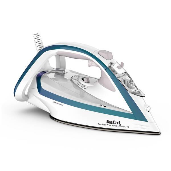 Žehlička Tefal FV5689E0 bílá/tyrkysová

