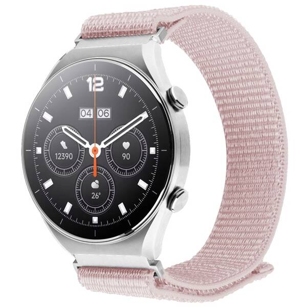 Řemínek FIXED Nylon Sporty Strap s Quick Release, 18mm růžový

