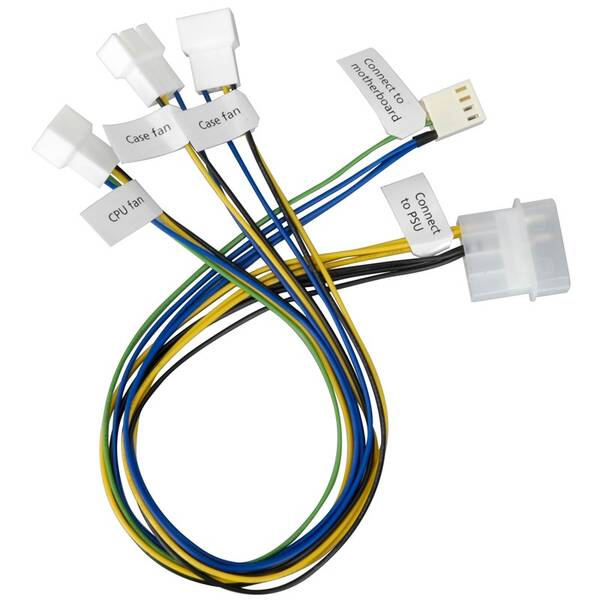 Redukce AKASA 1x 4pin PWM na 3x 4pin PWM 

