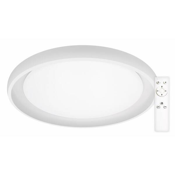 Stropní svítidlo Top Light Salerno 60B RC, s dálkovým ovládačem, 60W, 6000lm, stmívání, paměť, průměr 60cm bílé

