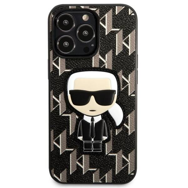 Kryt na mobil Karl Lagerfeld Monogram Ikonik na Apple iPhone 13 Pro černý

