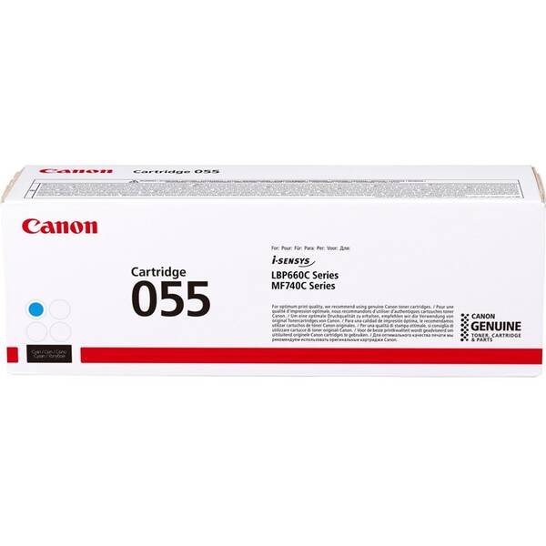 Toner Canon CRG 055, 2100 stran azurový

