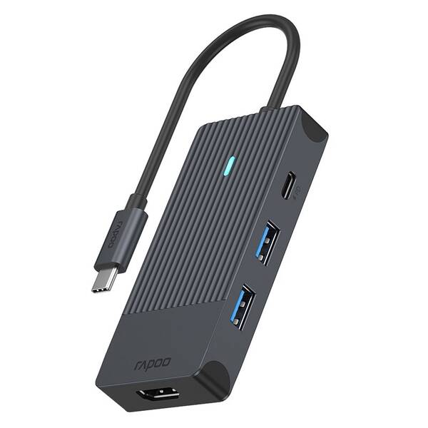 USB Hub Rapoo 4-in-1 USB-C Multiport černý

