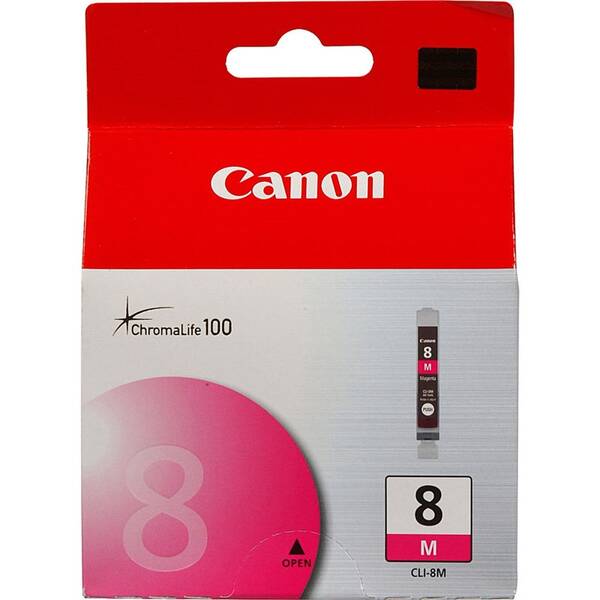 Inkoustová náplň Canon CLI-8M, 420 stran purpurová

