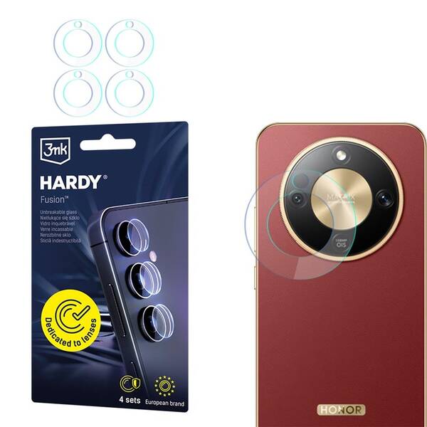 Ochranné sklo čočky fotoaparátu 3mk Honor Magic8 Lite - Hardy Fusion Lens Protection průhledné

