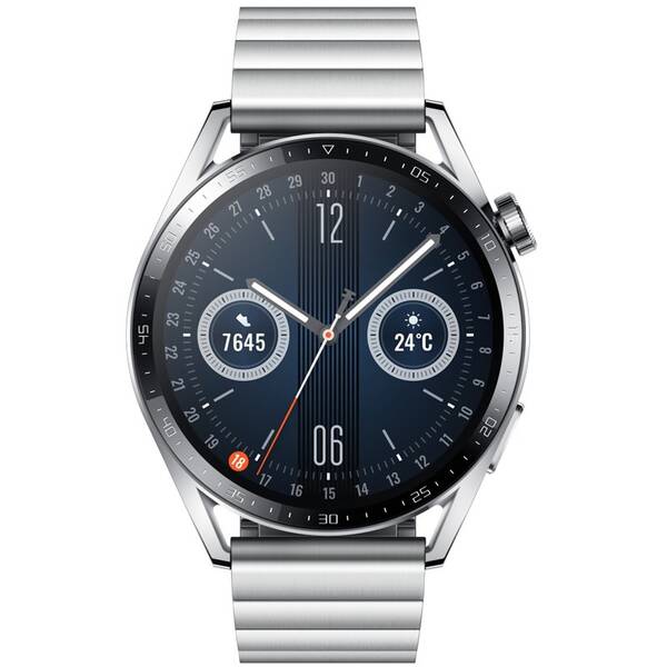 Chytré hodinky Huawei Watch GT 3 46 mm (Elite) - Stainless Steel + Stainless Steel Strap 

