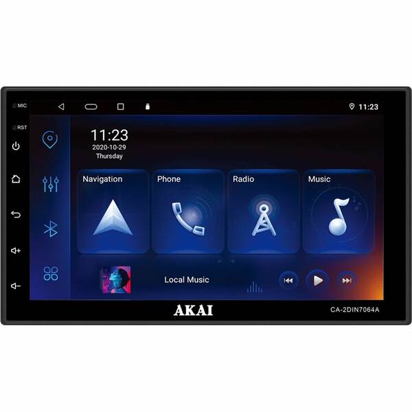 Autorádio s LCD AKAI CA-2DIN7064A černá barva
