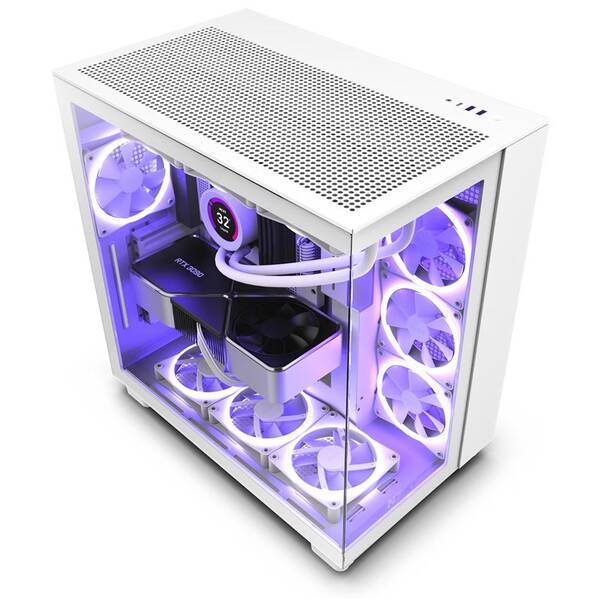 Case NZXT H9 Flow bílá

