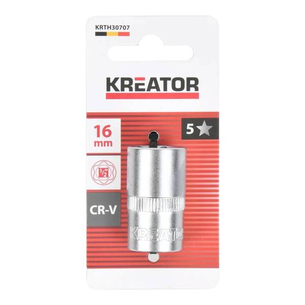 Nástrčná hlavice Kreator KRTH30707 1/2" 16mm 

