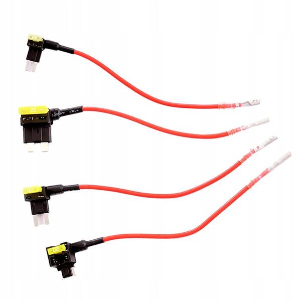 Kabel 70mai pro 4x pojistkovou skříňku + 4x pojistka, rozbočovač MICRO2 černý

