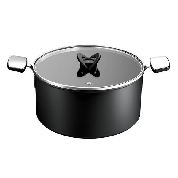 Hrnec s poklicí Tefal G3285353, 28 cm černý

