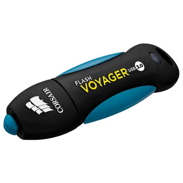 USB Flash Corsair Voyager 64GB černý/modrý

