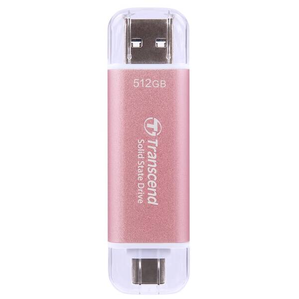SSD externí Transcend ESD310C 512GB růžový

