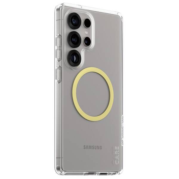 Kryt na mobil PanzerGlass CARE Urban Combat Qi na Samsung Galaxy S25 Ultra žlutý/zelený/průhledný

