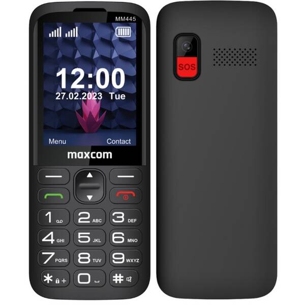 Mobilní telefon MaxCom Comfort MM445 černý

