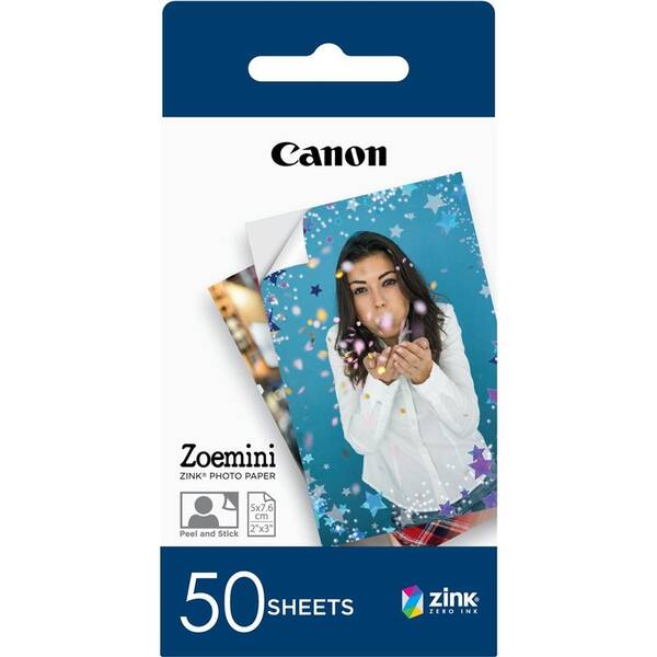 Fotopapír Canon ZP-2030, 50x76 mm, 50 ks, pro Zoemini 

