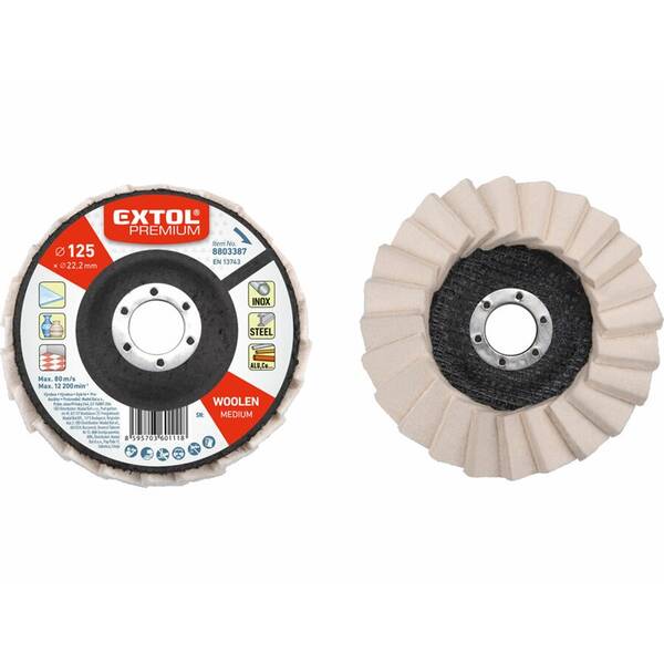 Leštící kotouč Extol Premium 8803387 125x12mm 

