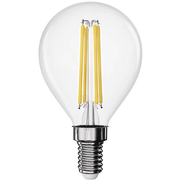 Žárovka LED EMOS Filament Mini Globe, 3,4 W, E14, teplá bílá 

