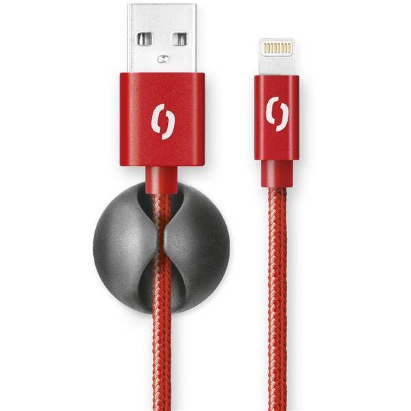 Kabel Aligator Premium USB/Lightning, 1m červený

