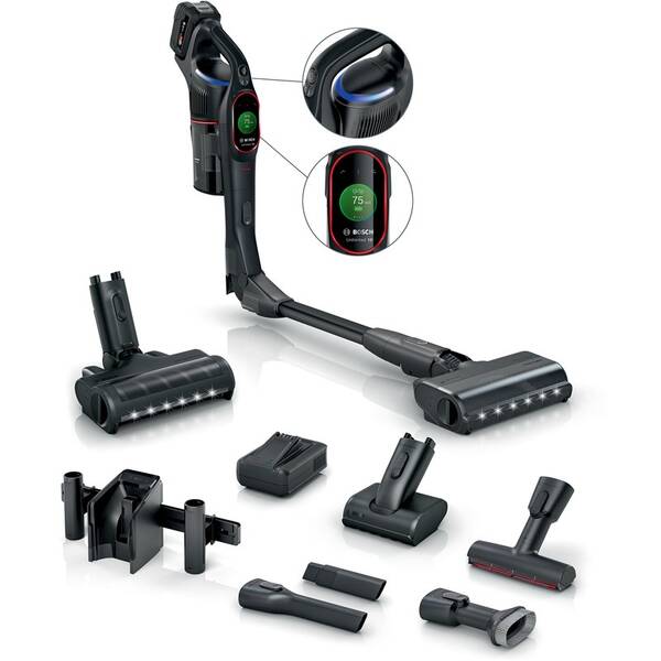 Tyčový vysavač Bosch BCS1051POW černý/červený

