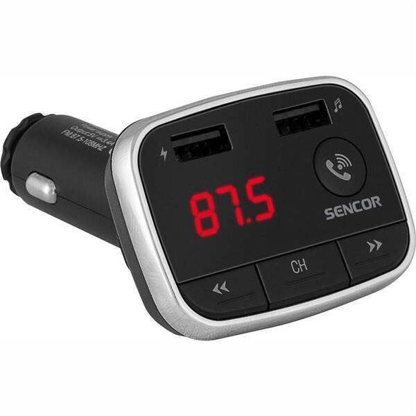 FM Transmitter Sencor SWM 3500 BT černý/stříbrný

