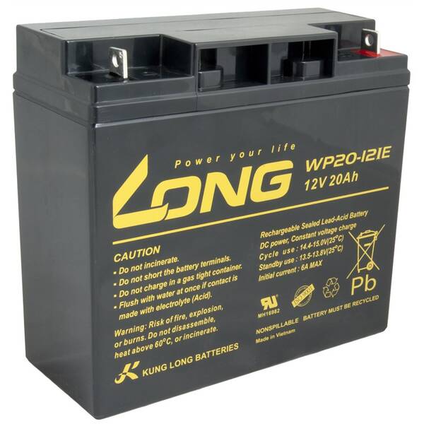Olověný akumulátor Long 12V 20Ah DeepCycle AGM F3 (WP20-12IE) 

