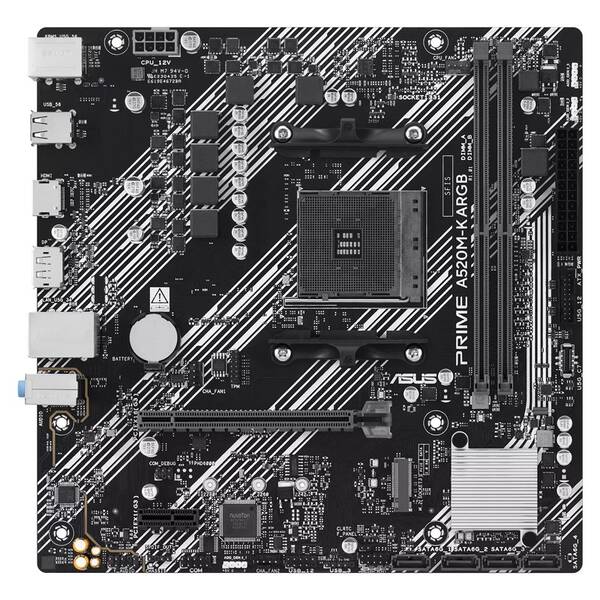Základní deska Asus Prime A520M-K ARGB černá

