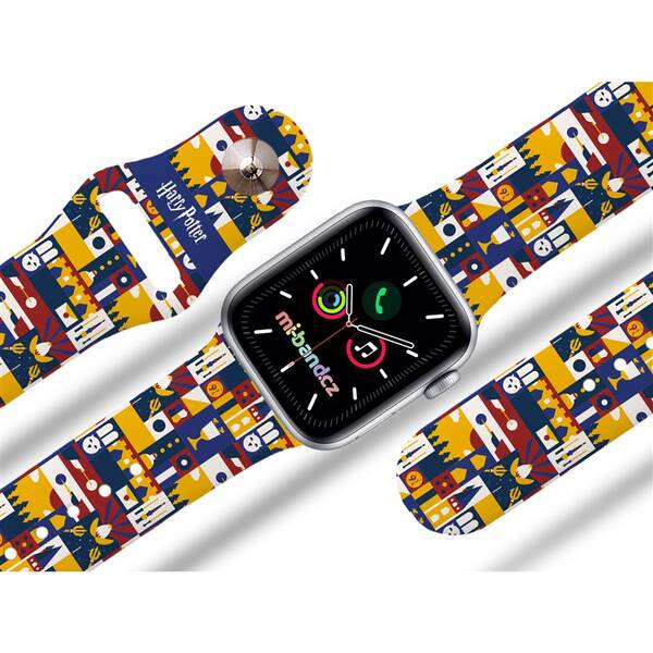 Řemínek Harry Potter na Apple Watch 42/44/45/49 mm - motiv 2, bílý 

