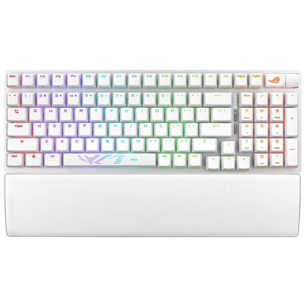 Klávesnice Asus STRIX SCOPE II 96 (ROG NX Snow / PBT) - US bílá

