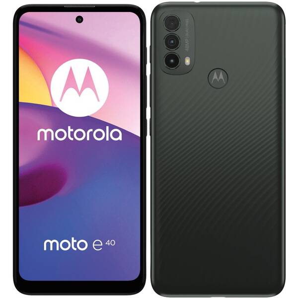 Mobilní telefon Motorola Moto E40 4GB/64GB - Dark Cedar černý


