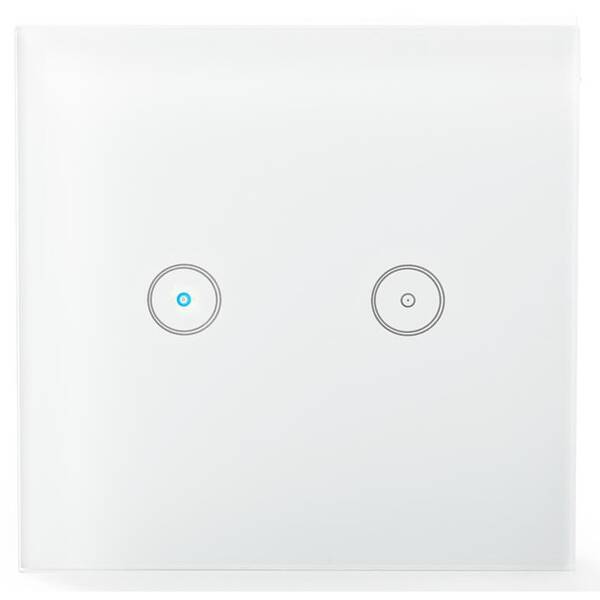 Vypínač Nedis WIFIWS20WT, Wi-Fi, dvojitý 

